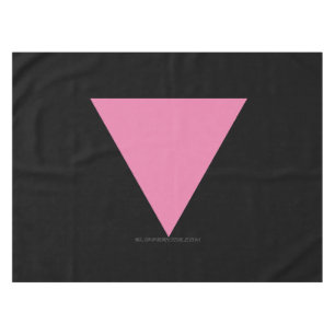 Toalha De Mesa bandeira triângulo rosa SlipperyJoe's símbolo rosa