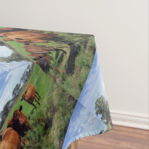 Toalha De Mesa Banha De Vaca Castanha No País,