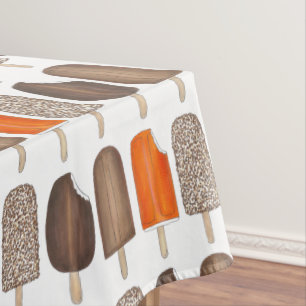 Toalha De Mesa Bares Pop sorvetes Picolé Creamsicle Fudge