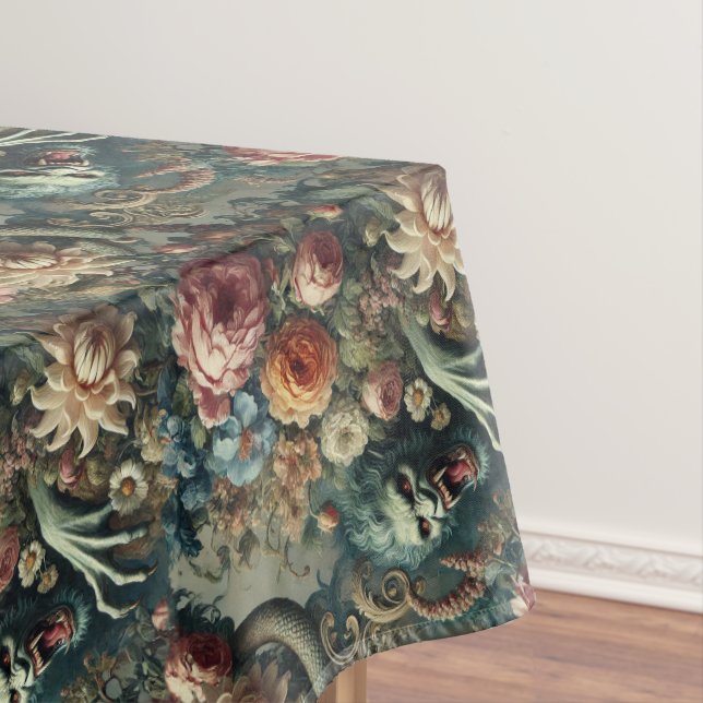 Toalha De Mesa Barroco - Floral Gótico (Posição Original)