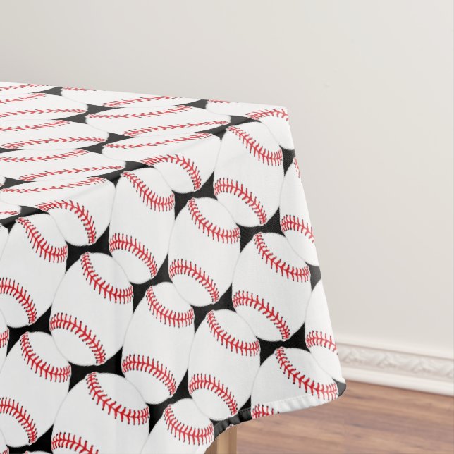 Toalha De Mesa Baseballs Stitting Design Tablecloth (Posição Original)