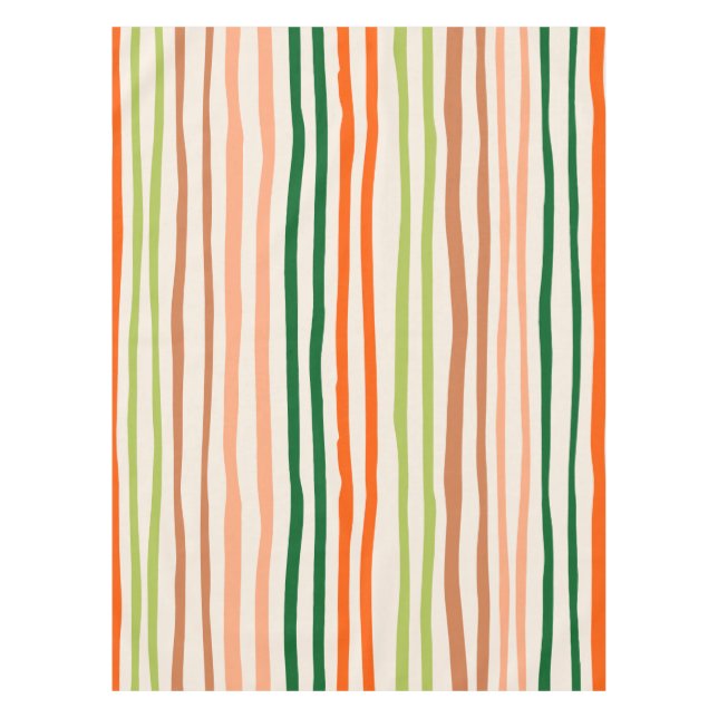 Toalha De Mesa Basic Vintage Vertical Stripes (Frente)