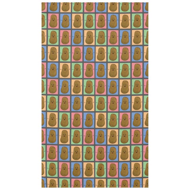 Toalha De Mesa Batata em estilo Pop Art  (Frente)