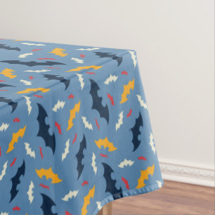 Toalha De Mesa Batman Padrão do logotipo vermelho, azul e amare