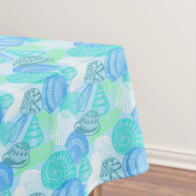 Toalha De Mesa Beach ShellsTablecloth Tablecloth (Posição Original)