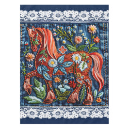 Toalha De Mesa Beautiful Embroidered Horse
