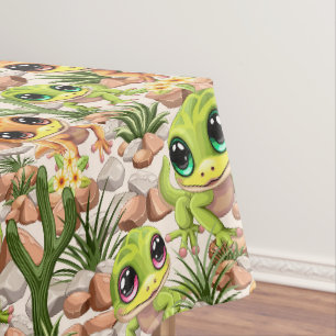 Toalha De Mesa Bebê Geckos Personagens de desenho animados