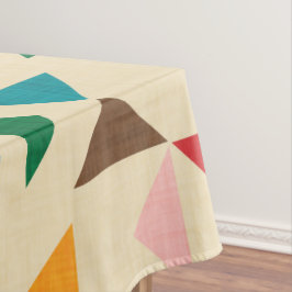 Toalha De Mesa Beige do padrão triângulo Kilim