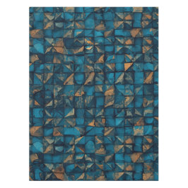 Toalha De Mesa Bela Aparência de Patchwork em Azul Escuro