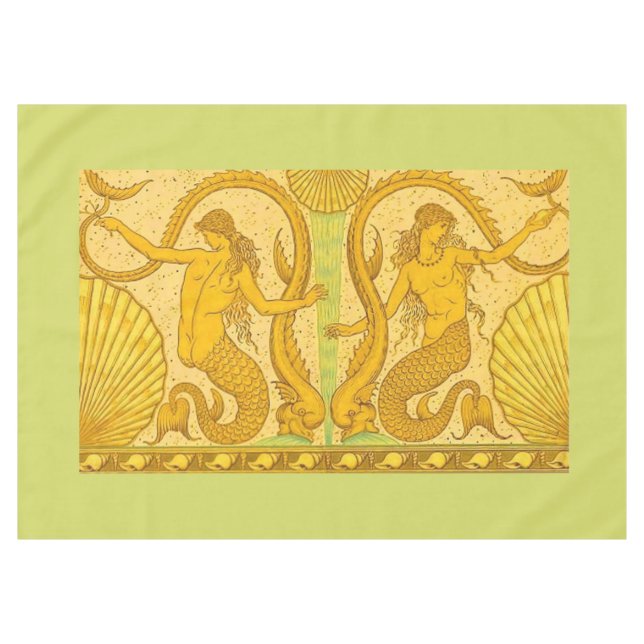 Toalha De Mesa belas sereias impressão (Frente (Horizontal))