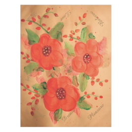 Toalha De Mesa Bella Tablecloth com Vermelho