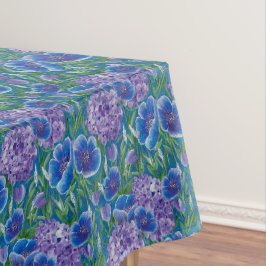 Toalha de Mesa Bellisima Floral Hortênsias & Papou