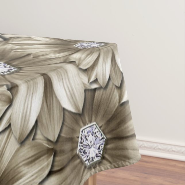 Toalha De Mesa Belo Diamond Flowers Tablecloth (Posição Original)