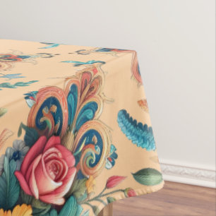 Toalha De Mesa Belo padrão das flores de verões