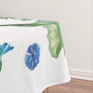 Toalha De Mesa Belo padrão de flores de aquarela