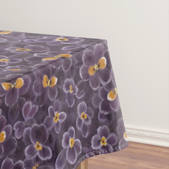 Toalha De Mesa Belos Violetas (Posição Original)