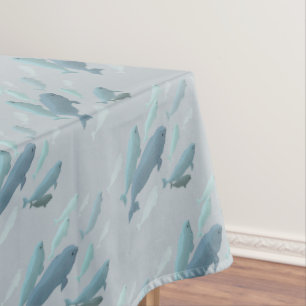 Toalha De Mesa Beluga Whale Tablecloth Art Tablecloth