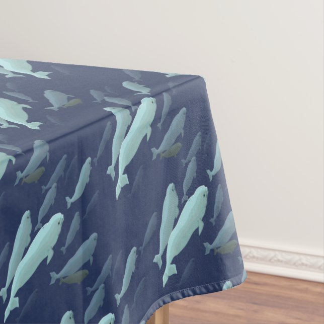 Toalha De Mesa Beluga Whale Tablecloth Art Tablecloth (Posição Original)
