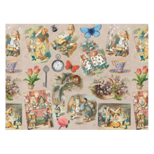 Toalha De Mesa Berçário Alice Colorido Clássico Wonderland Século