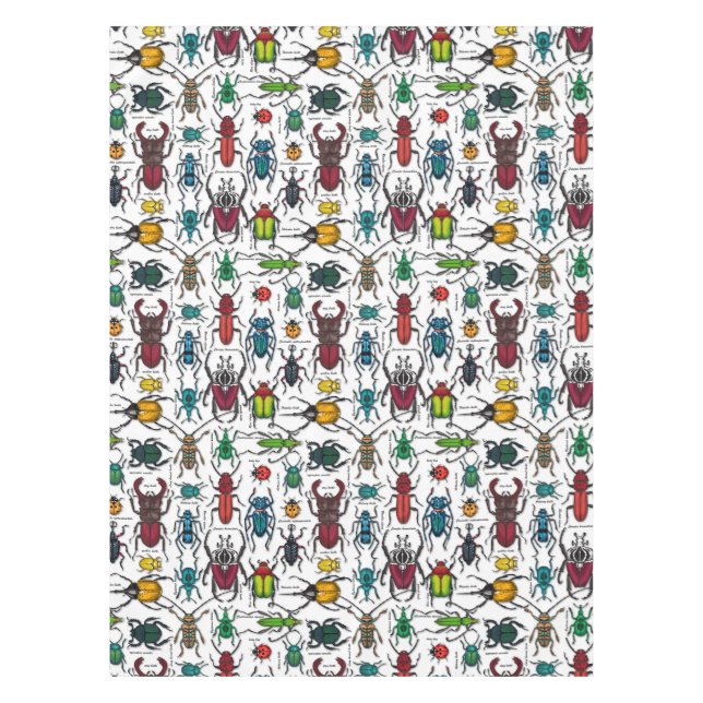 Toalha De Mesa Besouros em branco (Frente)