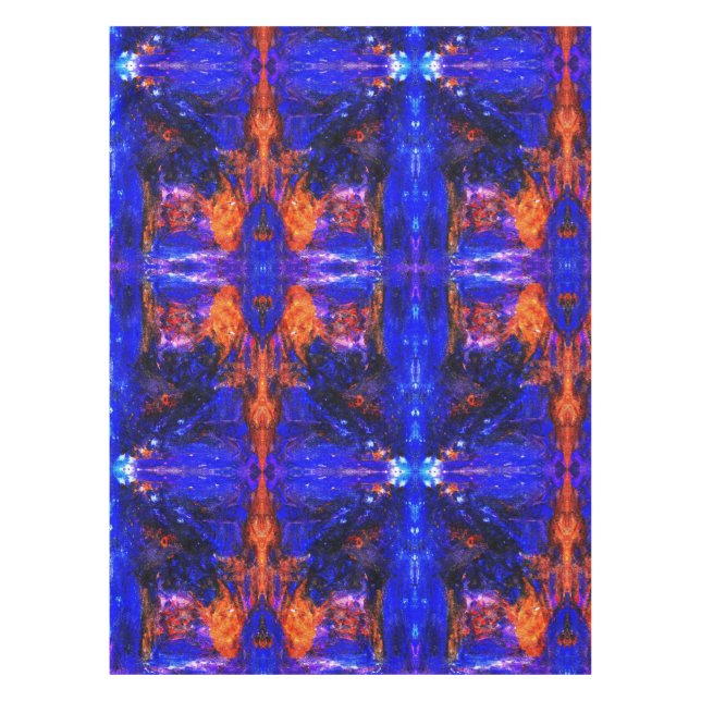 Toalha De Mesa Besta Azul Correndo Fogo (Frente)