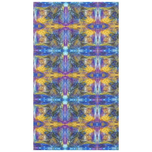 Toalha De Mesa Besta Azul em Execução (Frente)