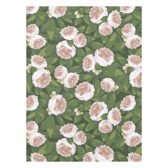 Toalha De Mesa Big Bloom Camellia Charm (Frente)