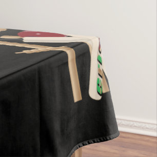 Toalha De Mesa Bilhetes De Críquete, Morcegos E Bailes,