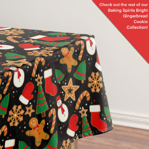 Toalha De Mesa Biscoito de Natal Bright Gingercake Cookie