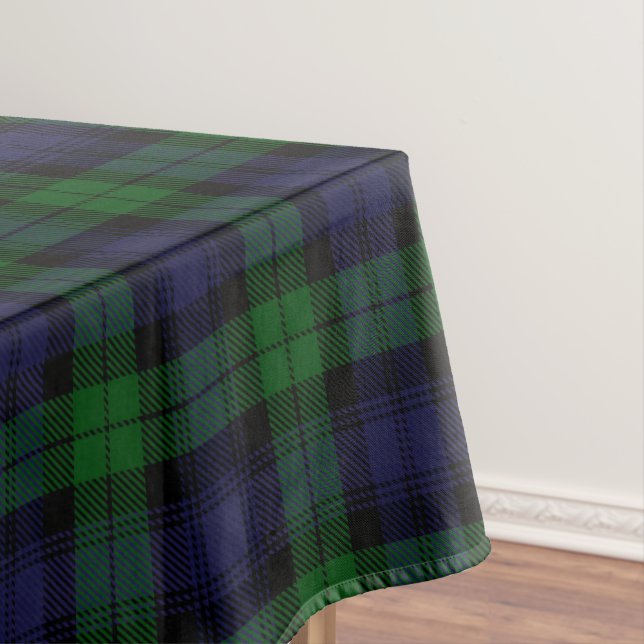 Toalha De Mesa Black Watch Tartan Xadrez Scottish Xadrez Patterno (Posição Original)