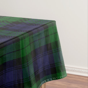 Toalha De Mesa Black Watch Tartan Xadrez Scottish Xadrez Patterno