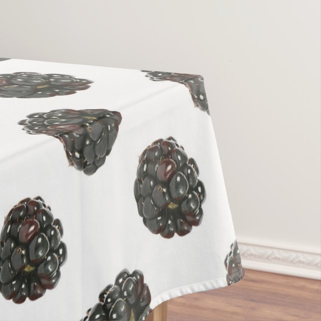 Toalha De Mesa Blackberry. Bolinhas. teste padrão das frutas (Posição Original)