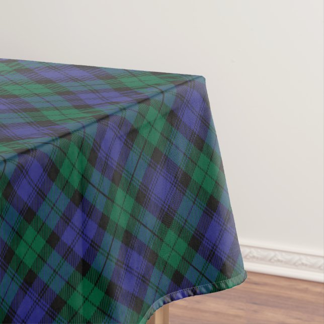 Toalha De Mesa Blackwatch Tartan Royal Scottish Xadrez Patterno (Posição Original)