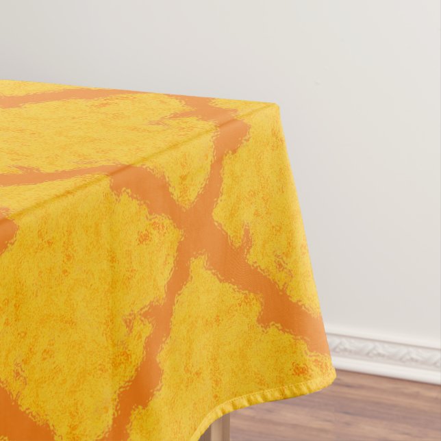 Toalha De Mesa Bloco Amarelo de Aquarela (Posição Original)