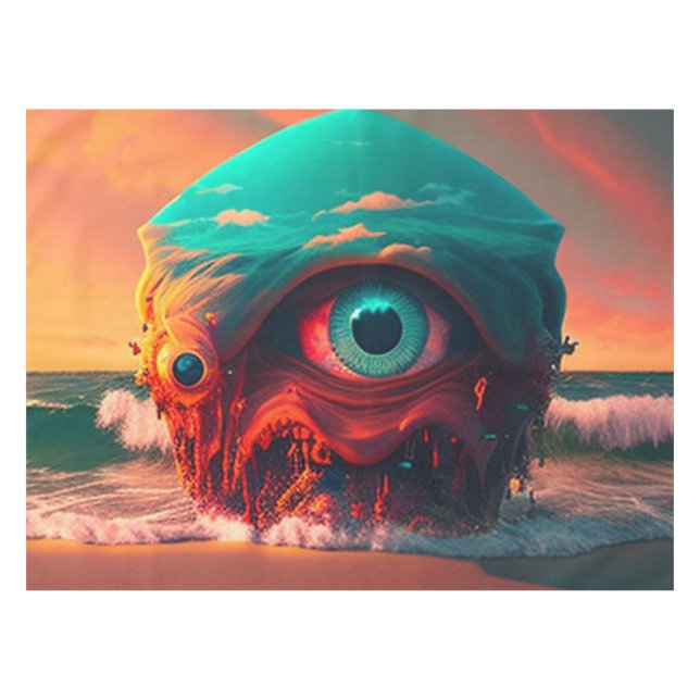 Toalha De Mesa Bloody Eyes (Frente (Horizontal))