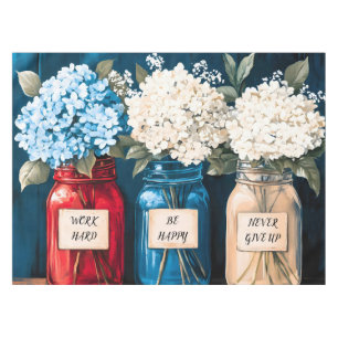 Toalha De Mesa Blooming Vintage Country Hydrangea Trio