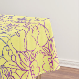 Toalha De Mesa Blossomas Bonitos e Negrito