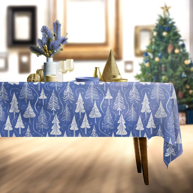 Toalha De Mesa Blue Christmas Pattern#6 ID1009 (Criador carregado)