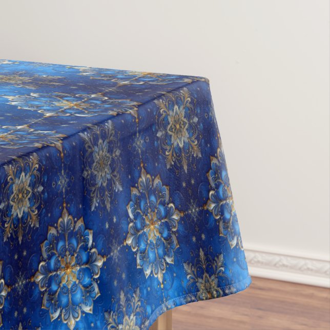 Toalha De Mesa Blue Decorative Holiday Tablecloth (Posição Original)
