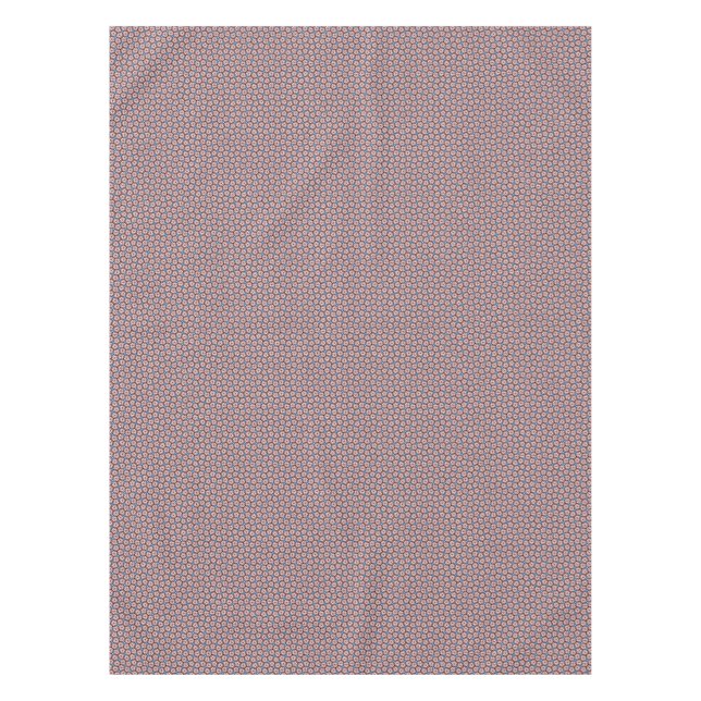 Toalha De Mesa Blue Floral  Pink and Brown (Frente)