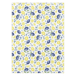 Toalha De Mesa Blue French Country Lemon Pattern