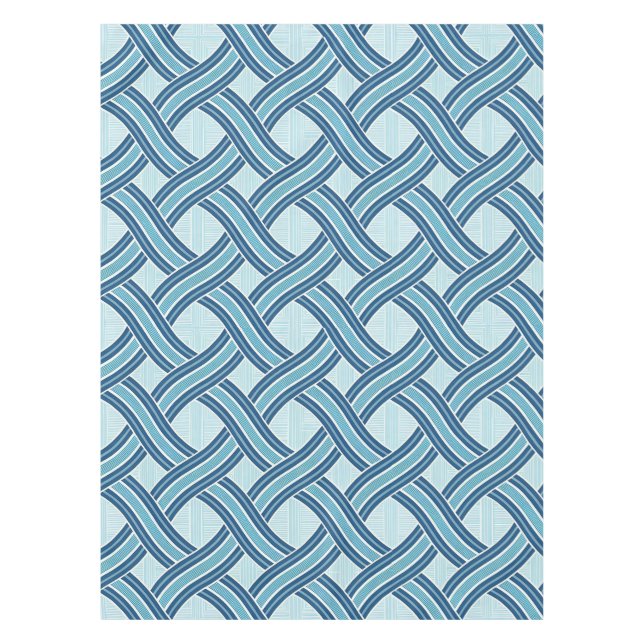 Toalha De Mesa Blue Lines Pattern (Frente)