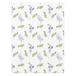 Toalha De Mesa Blue Purple Watercolor Wildflower 