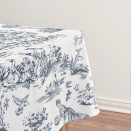 Toalha De Mesa Blue Toile de Jouy, estilo country francês