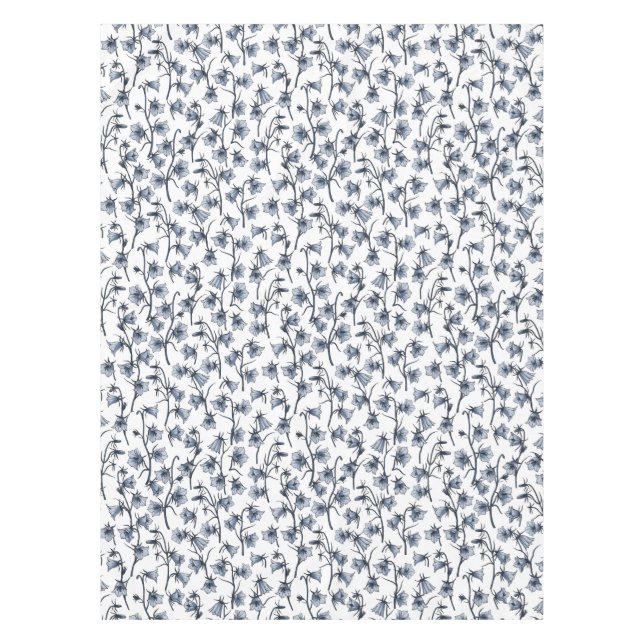 Toalha De Mesa Bluebells, Harebeldes, Flores (Frente)