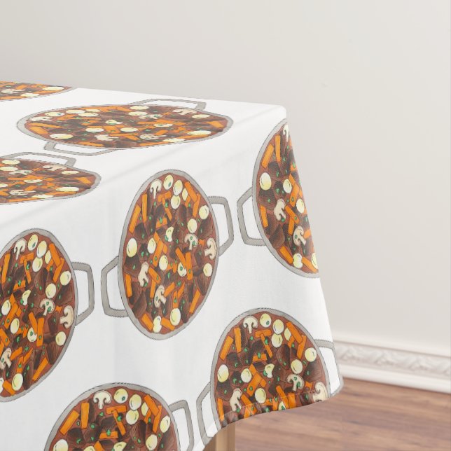 Toalha De Mesa Boeuf Bourguignon Beef Vegetal Stew Comida Frances (Posição Original)