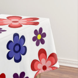 Toalha De Mesa Boho Blue Purple Red Flowers Large Tablecloth