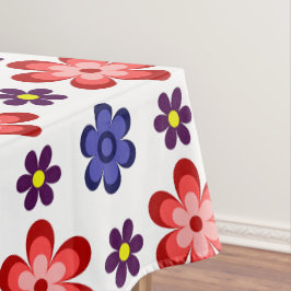 Toalha De Mesa Boho Blue Purple Red Flowers Small Tablecloth
