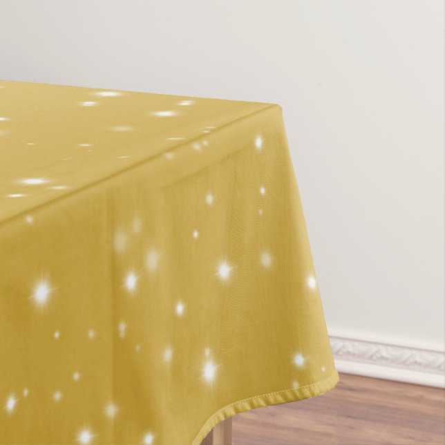 Toalha De Mesa Boho Dourado Starlight (Posição Original)