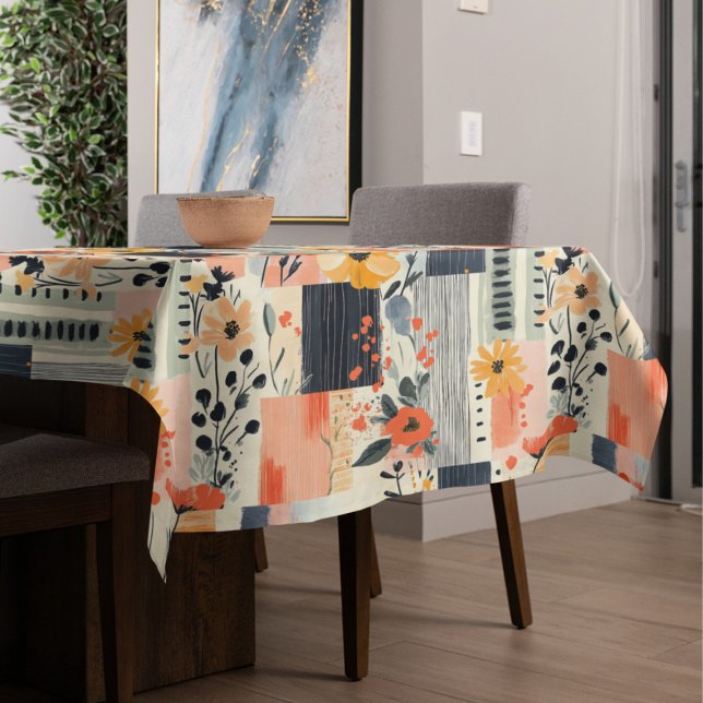 Toalha De Mesa Boho Floral Patchwork Kitchen (Criador carregado)